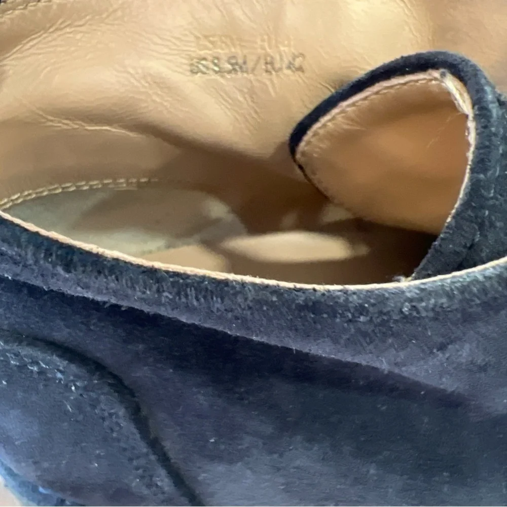 Vince Suede Chukka Boots Men’s 8.5 Blue Ankle Lace Up Preppy Casual Leather